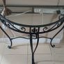black iron mirrors and table Image 2