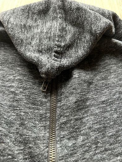 Mens Half Zip Grey Hoodie