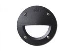 Leti 100 Round Eyelid Opal Led Gx53 3w Recessed Wall Light