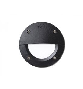 Leti 100 Round Eyelid Opal Led Gx53 3w Recessed Wall Light