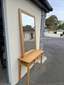 hall mirror and side table