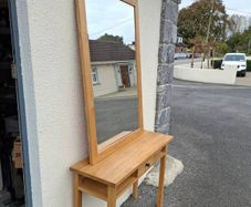 hall mirror and side table
