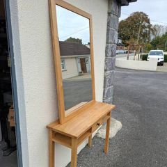 hall mirror and side table