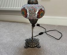 Turkish Mosaic Swan-Neck Table Lamp