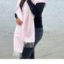 McNutt Cashmere Wrap / scarf - colour - Cloud Pink Image 5