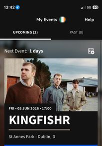 Kingfisher Tickets (x2) - St Annes Park - 5th June