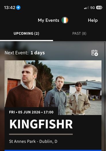 Kingfisher Tickets (x2) - St Annes Park - 5th June