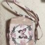 Fun Crossbody PInk Butterfly bag. (Handmade) Image 2