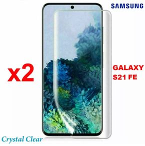 2pcs Soft Full Screen Protector for Samsung Galaxy S21 FE Clear PET Film Guard