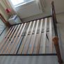 Solid wood and iron double bed frame Image 9