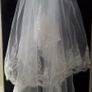 2 Tier Finger Length Bridal Veil Image 4