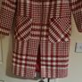 M&s Red Mix Coat Size Uk 8 Nwt Image 4