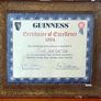 Rare Vintage 1994 Guinness Certificate Excellence Image 6