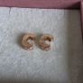 Pandora pave rose gold 14k plated charm clips   perfect condition Image 6