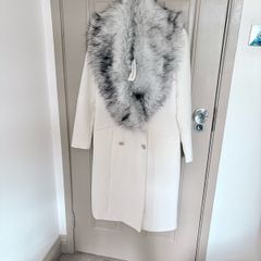 New with tags white snow queen coat from river island size 10