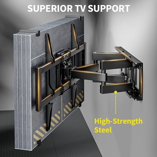 SALE | TV Wall Bracket for Most 37 to 75 Inch 4K LED & OLED TVs up to 45kg, TV Bracket with Dual Articulating Arms, Swivel, Extension & Tilt, TV Wall Mount with Max VESA 600x400mm