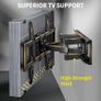 SALE | TV Wall Bracket for Most 37 to 75 Inch 4K LED & OLED TVs up to 45kg, TV Bracket with Dual Articulating Arms, Swivel, Extension & Tilt, TV Wall Mount with Max VESA 600x400mm Image 4