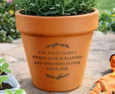 Personalised Free Text Terracotta Plant Pot