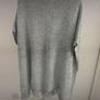 grey fringed sleeveless cardigan s/m generous Image 7