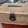 Selection of Vintage Wicker Hanper, Picnic , Wine Bottle, and Shopping Baskets Image 4