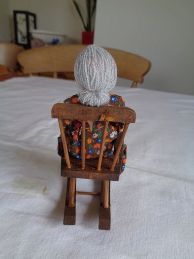 Hand Crafted Granny on Rocking Chair for Sale