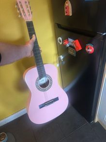 Pink guitar