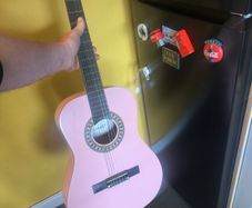 Pink guitar