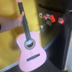 Pink guitar