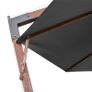 Hanging Parasol with Pole Anthracite 3.5X2.9 m Solid Fir Wood Image 4