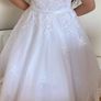 Girls white communion dress Image 2