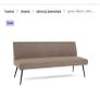 Green dining bench Image 4