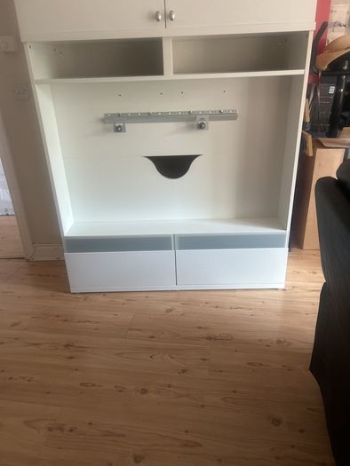 Tv cabinet and shelves