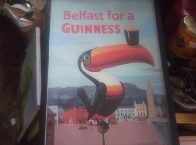 a guinness poster artist proof by brien john pencer