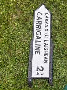 Carrigaline Road Sign