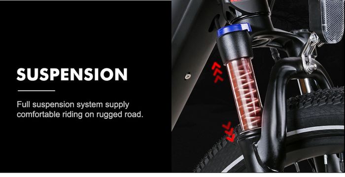 Samebike XD26 Full Suspension Electric Mountain Bike