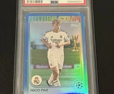 2024-25 Topps UEFA CC Nico Paz RC #14 Blue Foilboard
