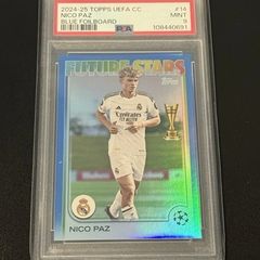 2024-25 Topps UEFA CC Nico Paz RC #14 Blue Foilboard