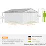 13 x 11ft Large Metal Storage Shed Sliding Doors Image 2
