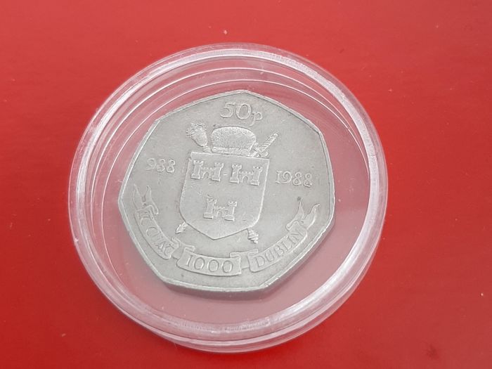 50p coin in case