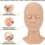 Eyelash Extension Kit,Professional Eyelash Mannequin Head Kit with 4pc Removable Eyelids, Lash Kit for Eyelash Extensions Beginners,Training Makeup and Eyelash Graft (FREE POSTAGE) Image 3