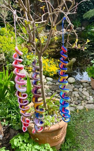 Crochet Garden Wind Spinner