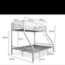 Triple Metal Bunk Bed Image 2