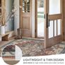 Machine Washable Rugs Living Room, 160x230cm, Vintage Rug, Boho Area Rugs, Non-Slip Carpet, Low Pile, Non-Shedding, Traditional Oriental Printed Design, Dining Room, Home Office, Bedroom Image 3