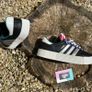 Premium Adidas Samba Black Silver Leather Image 3