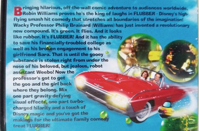 Flubber (Disney) [1997] Robin Williams, Marcia Gay Harden, Christopher McDonald, Ted Levine, Raymond J. Barry, Wil Wheaton & Clancy Brown [DVD Movie]