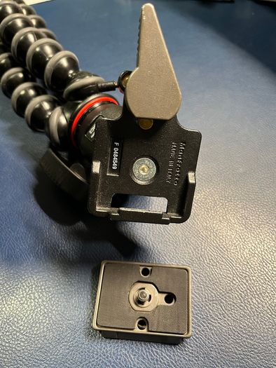 Joby GorillaPod 5K + Manfrotto ball head quick release