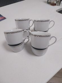 Royal Doulton Platinum China Cups