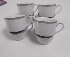 Royal Doulton Platinum China Cups