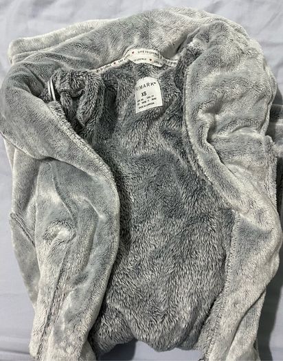 Primark grey fluffy dressing gown