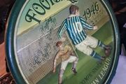 Large handmade wooden Vintage Soccer sign